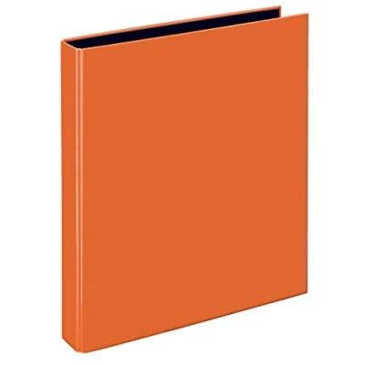 Abbildung von VELOFLEX 1143330 Ringbuch VELOCOLOR, Ringordner, Ordner, DIN A4, 255 x 318 45 mm, 4 Ring Mechanik, Karton, orange, 1 Stück