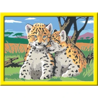 Abbildung von Ravensburger CreArt 28486 Kleine Leoparden Malen nach Zahlen für Kinder ab 9 Jahre, Ostergeschenke Kleines Geschenk zu Ostern