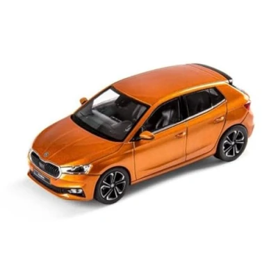 Abbildung von Skoda 6VA099300A2Z Modellauto Fabia A07 Miniatur, Maßstab 1:43, orange