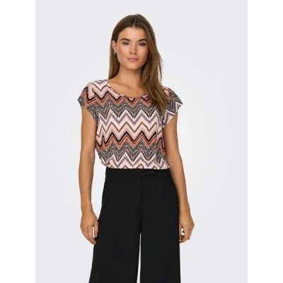 Abbildung von ONLY VIC SS AOP NOOS PTM Bluse, Damen, Größe: 40, Cloud dancer