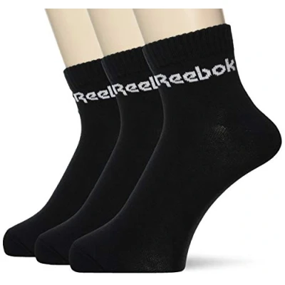 Abbildung von Reebok Active CORE Ankle Socks 3 Pairs Socken, Größe: 43 45, Black