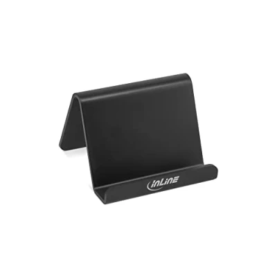 Abbildung von InLine 55460S Smartphone und Handy Halterung für Schreibtisch / Regal, schwarz