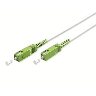 Abbildung von goobay 59589 Glasfaserkabel (FTTH) / Singlemode (OS2) Simplex/LC APC (8) Stecker auf LC Stecker/Lichtwellenkabel 15 Meter