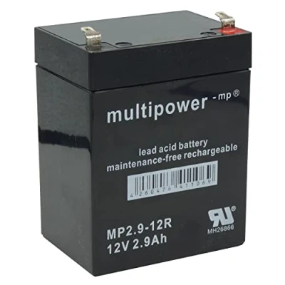 Abbildung von MultiPower Bleiakku MP2.9 12 12,0Volt 2,9Ah mit 4,8mm Steckanschlüssen