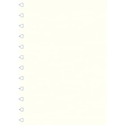 Abbildung von Filofax Nachfüllseiten „Uni Note“, A4, Cremeweiß