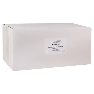 Abbildung von Mullbinden 8 cmx4 m elastisch nackt 100 St