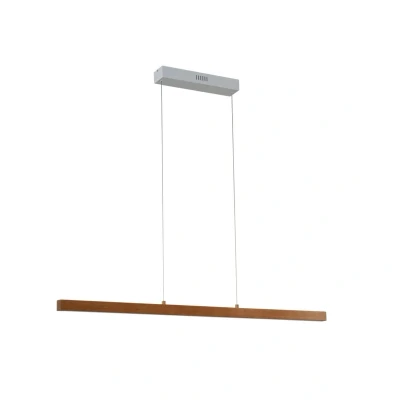Abbildung von Lucande LED Hängeleuchte Nihalo, Holz, 12 cm, dimmbar, CCT