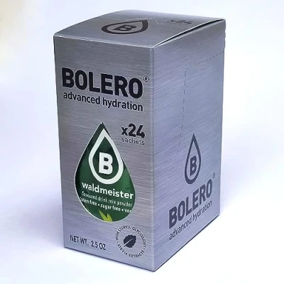 Abbildung von Bolero WALDMEISTER 24x3g Saftpulver ohne Zucker, gesüßt mit Stevia + Vitamin C geeignet für Kinder, Sportler und Diabetiker glutenfrei veganfreundlich Waldmesiter Geschmack