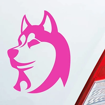 Abbildung von Hellweg Druckerei Husky Hundeliebhaber Dog Tier Hund Auto Aufkleber Sticker Heckscheibenaufkleber