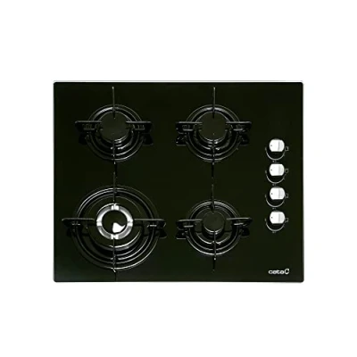 Abbildung von CI 631 BK A/A Gasherd mit Butangas und 4 Gaskochfeldern 1 Dreifache Krone Geeignet für das Kochen Erdgas 59 cm Breite Gesamtleistung 8 kW Emaillierte Brenner Grills aus Gas Cata