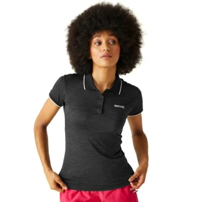Abbildung von Regatta Remex II Funktions Poloshirt, Damen, Größe: 44, Black