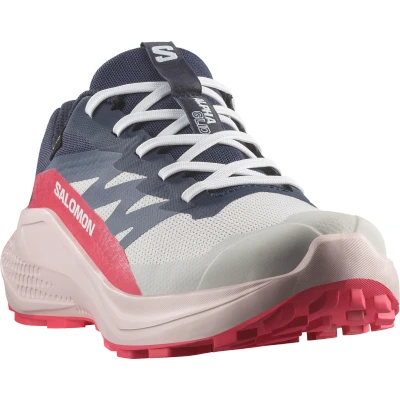Abbildung von Salomon Alphaglide GTX Laufschuh Trail, Damen, Größe: 36 2/3, Lunar rock/blue nights/rouge red Schuhe