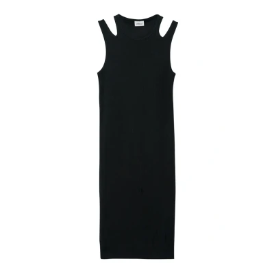 Abbildung von s.Oliver Slim Fit Kleid aus Rippware mit Cut Outs schwarz 140