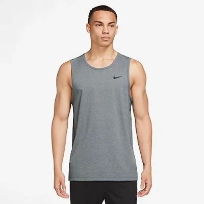 Abbildung von Nike Performance Hyverse TANK Top, Herren, Größe: Large, Smoke grey heather/black