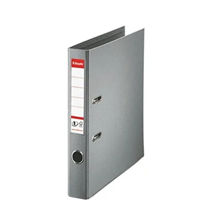 Abbildung von Esselte DIN A4 Ordner, Grau, 52 mm Rückenbreite, Kunststoff, 1 er Pack, 811480