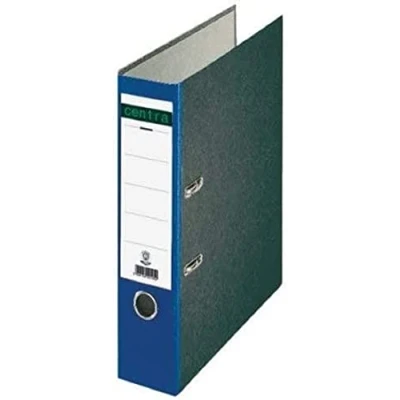 Abbildung von Centra Standard Ordner, Wolkenmarmor, 20er Pack, Recycling, Blauer Engel, LGA Zertifikat, A4, 8 cm breit, bis zu 600 Blatt (80 g/m²), Kantenschutz, Griffloch, blau, 220122