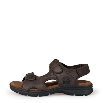 Abbildung von Panama Jack Herren Salton Basics Peeptoe Sandalen, Braun (Marron C1), 47 EU