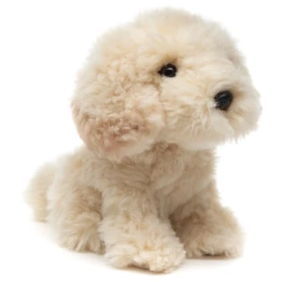 Abbildung von Uni Toys Kuscheltier Cockapoo, sitzend 18 cm (Höhe) Plüsch Hund Plüschtier, zu 100 % recyceltes Füllmaterial