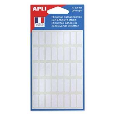 Abbildung von agipa 111917 Vielzweck Etiketten, 8 x 20 mm, weiß