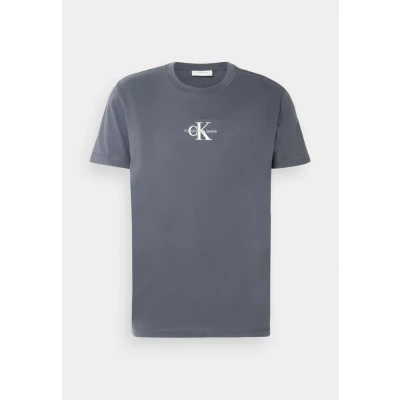 Abbildung von Calvin Klein Jeans Monologo TEE Tshirt basic, Herren, Größe: XXS, Ebony