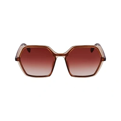 Abbildung von KARL Lagerfeld Sonnenbrille, Damen, Größe: One Size, brown light