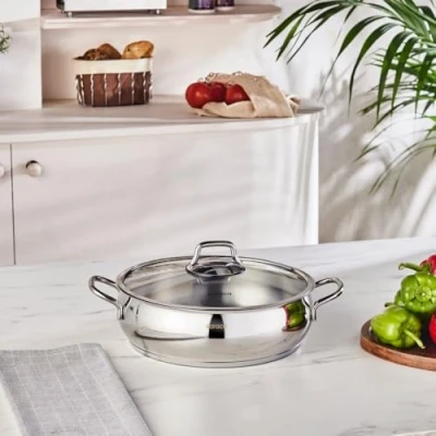 Abbildung von Karaca Topf Set Emirgan 26 cm Shallow Kasserolle Kochtopf