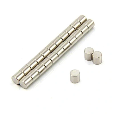 Abbildung von N42Sh Neodym Magnet Für Motoren, Elektromotoren, Turbomaschinen und Sensoren 6mm Durchmesser x Dick 1,4kg Ziehen Pack von 250