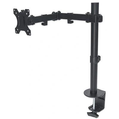 Abbildung von Manhattan 461542 Tischhalterung mit Monitorarm für Monitor Display zweifach 33,02 82,28 cm (13 32 Zoll) schwarz