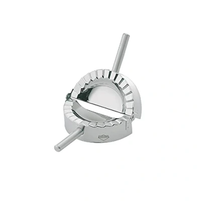 Abbildung von Küchenprofi Ravioli Former PASTACASA MIDI, rostfreier Edelstahl, 12cm Ø, spülmaschinengeeignet, Dumpling Maker, Teigformer Ravioli, Maultaschen