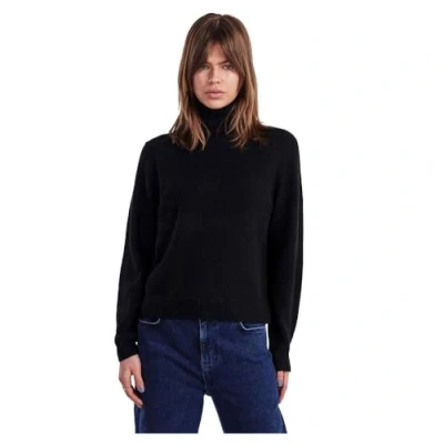 Abbildung von Pieces Juliana Rollneck Strickpullover, Damen, Größe: Large, Black