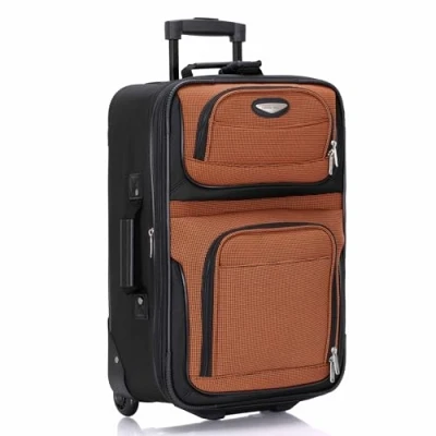 Abbildung von Travel Select Amsterdam Erweiterbares Rollgepäck, Orange, Checked Large 29 Inch, Rollgepäck