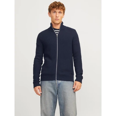 Abbildung von Jack &amp; Jones Jjpannel ZIP Cardigan Strickjacke, Herren, Größe: XL, Navy