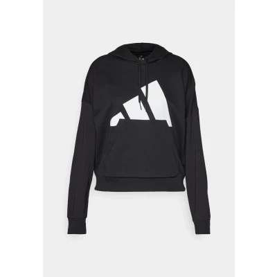 Abbildung von adidas Damen Essentials Big Logo French Terry Loose Hoodie, Black/White, XS