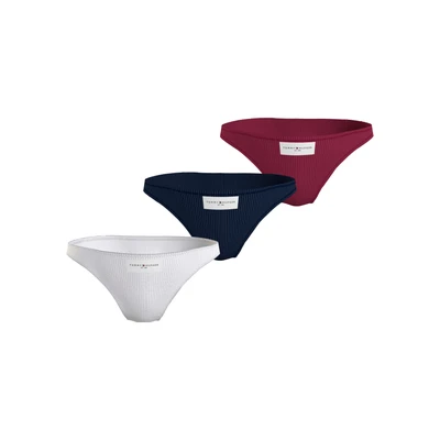 Abbildung von Tommy Hilfiger Underwear Bikinislip &quot;3P BIKINI&quot;, (Packung, 2 St., 3er), in feiner Rippoptik mit Logo Badge