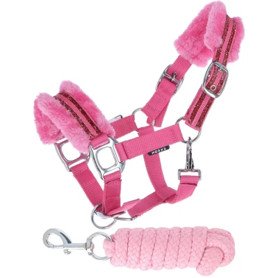 Abbildung von Horka Halfter Set Angel Rosa XWarmblut