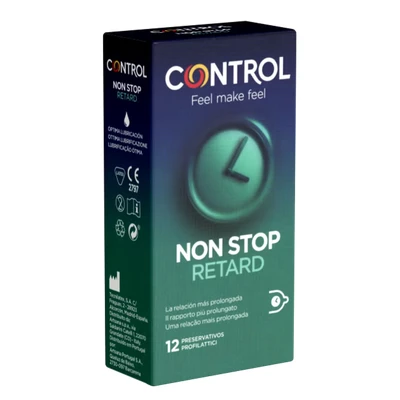 Abbildung von CONTROL CONDOMS Kondome Non Stop (Retard) Packung mit, 12 St., damit er länger durchhalten kann, mit Benzokain für längere Liebe