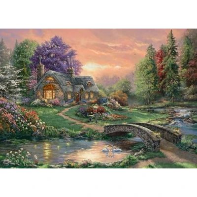 Abbildung von Schmidt Spiele Puzzle Sweetheart Retreat. Kinkade Collection 1.000 Teile, 1000 Puzzleteile