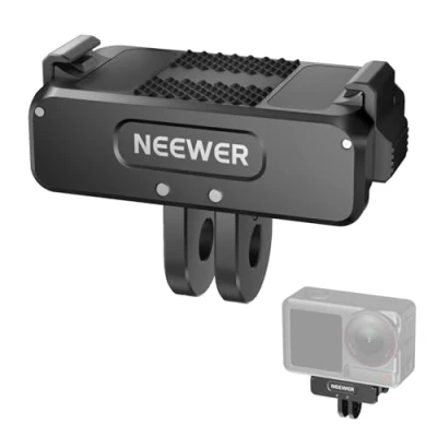 Abbildung von NEEWER Magnetic Mount Adapter Kompatibel mit DJI Osmo Action 5 Pro/4/3, Verbesserte Metall Schnellspanner Kamera Halterung Vlogging Zubehör 1/4&quot; Stativgewinde, AC011