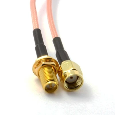 Abbildung von WiFi Antenne Verlängerung Cable/Lead Wireless WLAN RP SMA 0,3 m 30 cm Kurzes [0.3 Meter/0,3m]
