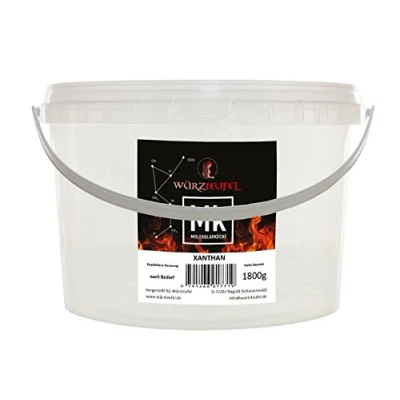 Abbildung von Xanthan, Xanthan Gum E415. glutenfreies Verdickungsmittel, Polysaccharid. PE Eimer 1800g. (1,8 KG)