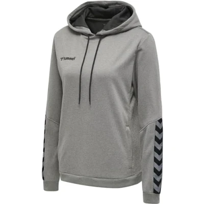 Abbildung von Hummel Hmlauthentic Kapuzenpullover, Damen, Größe: Large, Grey melange