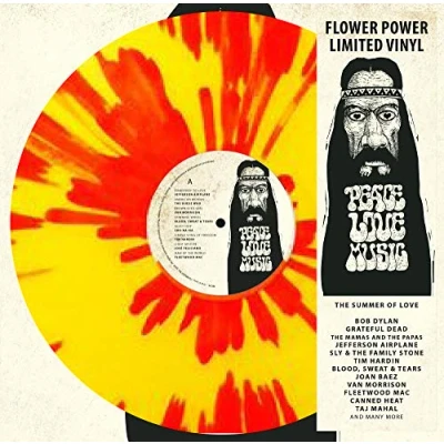 Abbildung von Various Artists Peace Love Music (Limited Edition) (Yellow/Red Marbled) (LP)