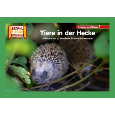 Abbildung von Tiere in der Hecke / Kamishibai Bildkarten: 10 Fotobildkarten für das Erzähltheater