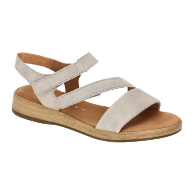 Abbildung von Gabor Riemchen Clogs, Damen, Größe: 43, Beige Schuhe