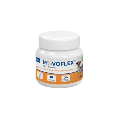 Abbildung von Virbac Movoflex Soft Chews Doppelpack 2 x 30 Stück Für Hunde von 15 kg bis 35 Ergänzungsfuttermittel Unterstützung der Gelenkgesundheit Zum Erhalt Gelenkstrukturen