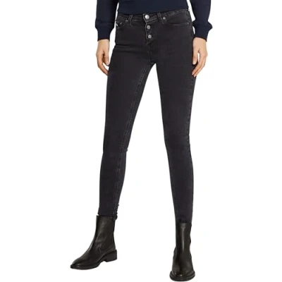 Abbildung von Tommy Jeans NORA Skinny Fit, Damen, Größe: 27x28, Denim black