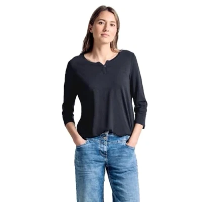 Abbildung von Cecil Damen 313172 Fenja T Shirt, Blau (Deep Blue), XL EU