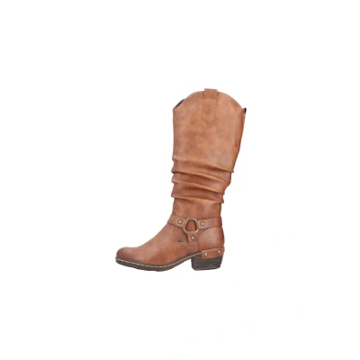 Abbildung von Rieker Damen 93670 Hochschaftstiefel, Braun, 41 EU