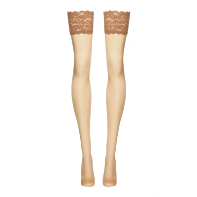 Abbildung von Wolford Touch Overkneestrümpfe, Damen, Größe: Small, Cognac