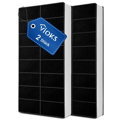 Abbildung von VIOKS Filter Dunstabzugshaube Zuschneidbar 430x175mm SET 2x Ersatz für Neff 00296178 &amp; Aktivkohlefilter Dunstabzug Bosch/Siemens/Constructa